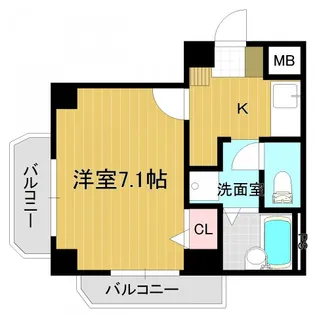 コットンK【4階】の間取り