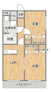 ヒーローマンション グランデ【1階】の間取り