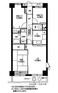 神奈川県横浜市青葉区市ケ尾町【マンション】の間取り