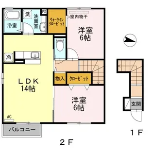 アルページュ北【2階】の間取り