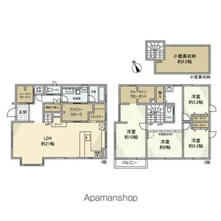 神奈川県横浜市戸塚区品濃町【一戸建】の間取り