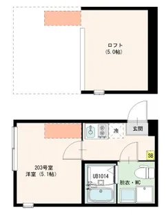 (仮称)青井四丁目B Designer Apartment【2階】の間取り