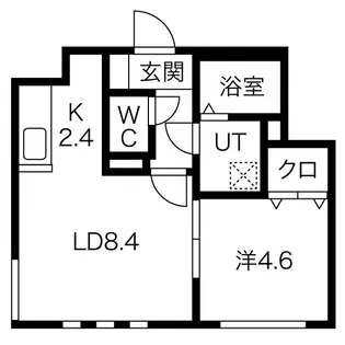 北海道札幌市中央区北四条西25【マンション】の間取り