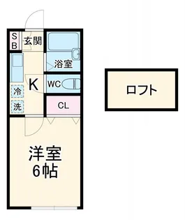 ボヌール八番館【2階】の間取り
