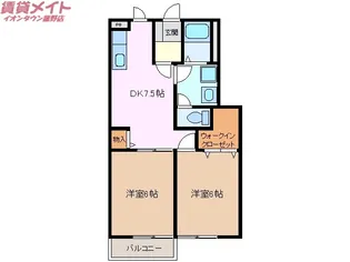 アルファパークI【1階】の間取り