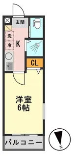東京都葛飾区新小岩2【アパート】の間取り