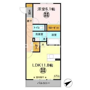 コスモパーク C【2階】の間取り