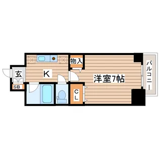 リバーシティ上杉【4階】の間取り