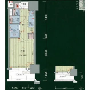 プレサンスSAKAE白川公園【6階】の間取り