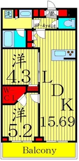 SPコート保塚町【3階】の間取り