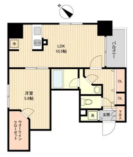 ラクラス月島【3階】の間取り
