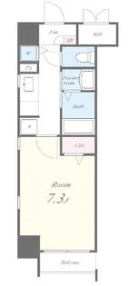 ベルパラーゾシロカネ【7階】の間取り