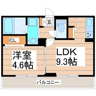 ラフィーネ・K II【1階】の間取り
