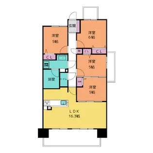 リコット東岡崎【12階】の間取り