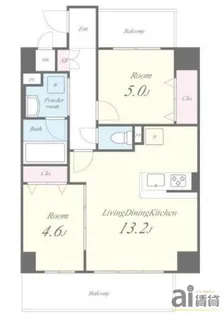 東京都国立市東1【マンション】の間取り