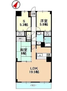 静岡県浜松市中央区佐鳴台4【マンション】の間取り