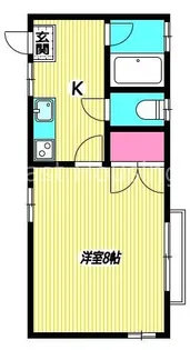 東京都中野区若宮1【アパート】の間取り
