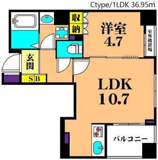 リバティー大井2【6階】の間取り