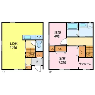 BEAMS富岡IIの間取り