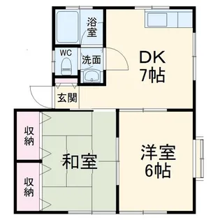 カーサ大久保C【1階】の間取り