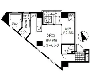 北参道スタイル【7階】の間取り