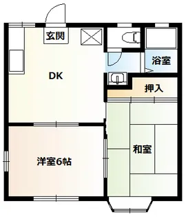 ビューハイツ厚木【1階】の間取り