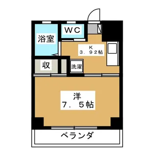 上松ハイツ【1階】の間取り