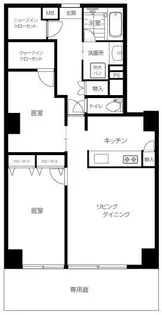マンション広尾台【1階】の間取り