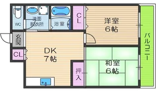 LAKIAMAISONABIKO【3階】の間取り