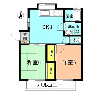 ハイツ・リージェント【2階】の間取り