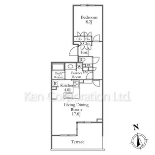 シーサイドコート逗子望洋邸【1階】の間取り