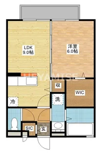 ルミナーレ栄田【1階】の間取り