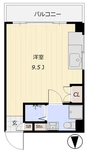 シティコーポ松島【3階】の間取り