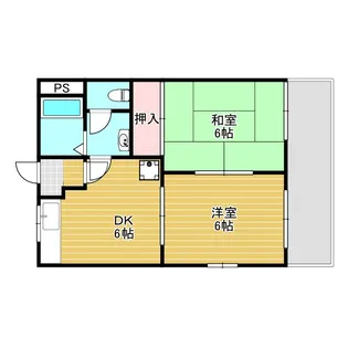 フレグランス玉井【2階】の間取り