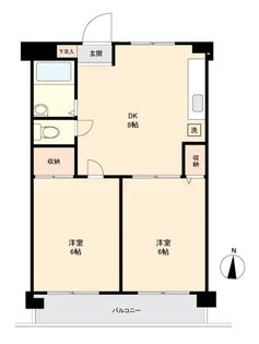 田口マンション(タグチマンション)【4階】の間取り