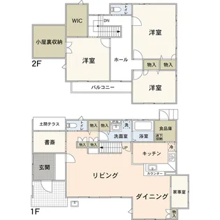 宮城県仙台市泉区北高森【一戸建】の間取り