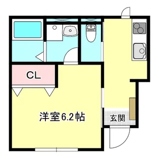 三木市加佐新築アパート【1階】の間取り