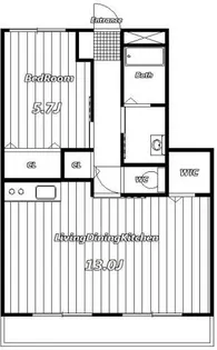 レジデンス・デュオ【1階】の間取り