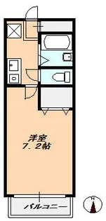カンパーニュ北矢【2階】の間取り
