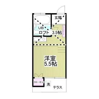 プチシャトー高円寺【1階】の間取り