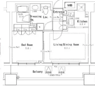 パークアクシス御茶ノ水ステージ【13階】の間取り
