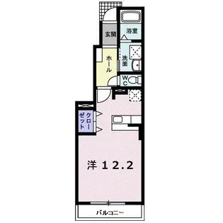 メゾン・プロムナードD【1階】の間取り