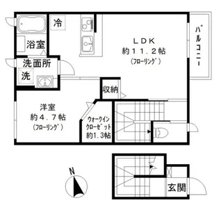 グランエスト武蔵小山【2階】の間取り