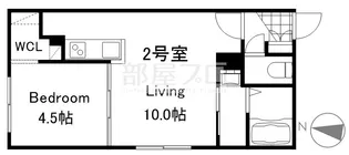 仮)南20西8新築マンション【2階】の間取り