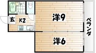 第4エルザビル【10階】の間取り