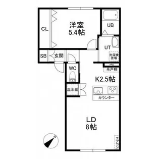 レーベンII【1階】の間取り