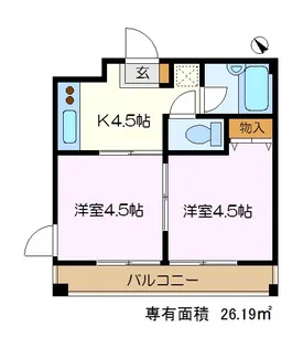 シーサイドカモシタ【2階】の間取り