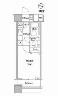 ファーストリアルタワー新宿【20階】の間取り