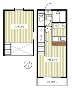 サンビュー城下【2階】の間取り