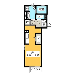 ビターD【2階】の間取り